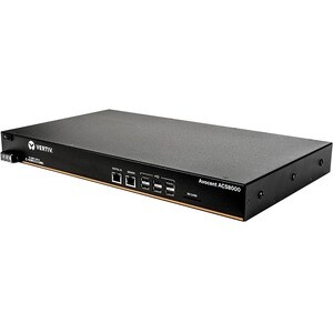 Avocent 8-Port ACS 8000 with single DC Power Supply - ACS8008SDC-400 - 1 GB - DDR3 SDRAM - Twisted Pair, Optical Fiber - 2