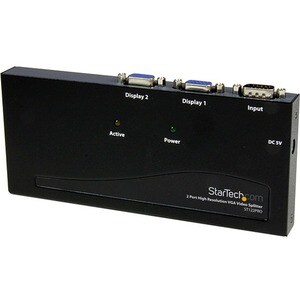 StarTech.com 2 Port High Resolution VGA Video Splitter - 350 MHz - 2048 x 1536 - 350 MHzMaximum Video Bandwidth - 65 m Max