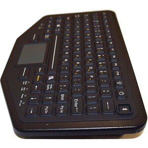Gamber-Johnson BT-870-TP Keyboard - Wired/Wireless Connectivity - USB Interface - TouchPad - QWERTY Layout - Industrial Si
