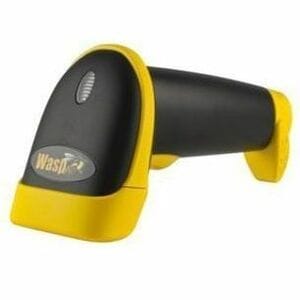 Wasp WLR8950SBR Retail, Entertainment, Government Handheld Barcode Scanner - Cable Connectivity - Yellow - USB Cable Inclu