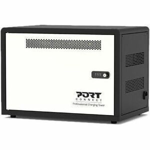 Naotic Charging Cabinet - 10 Devices Supported - 36.7 cm Height x 50.5 cm Width x 33.7 cm Depth - Metal, Steel - Black - F