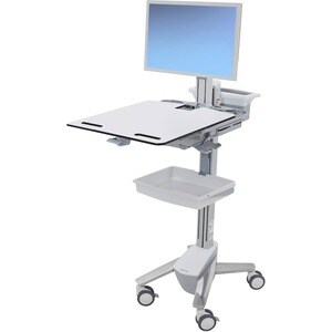 Ergotron StyleView Medizinische Warenkorb - Drücken/Ziehen Griff - 15,88 kg Kapazität - 4 Rollen - 102 mm Rollengröße - Pl