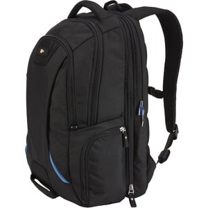 Case Logic BEBP-315 Carrying Case (Backpack) for 15.6" Notebook - Black - Polyester Body - Checkpoint Friendly - Shoulder 