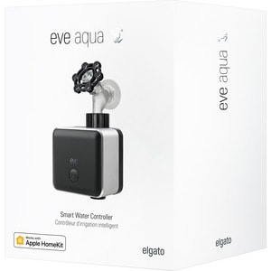 Eve Aqua Smart Water Controller - 3.10" (78.74 mm) Height x 3.70" (93.98 mm) Width x 5.20" (132.08 mm) Depth - 1 - Black, 