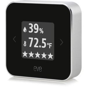 Eve - Room Indoor Air Quality Monitor - Indoor Air Quality Monitor for tracking VOC, temperature & humidity, display, no b