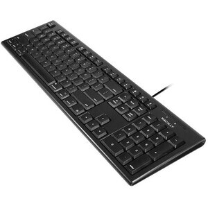 Macally Black 104 Key Full Size USB Keyboard for Mac - Cable Connectivity - USB Interface - 104 Key - Computer - Windows, 
