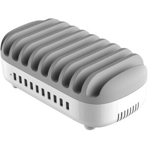 Station d'Accueil Compulocks - Pour Téléphone Mobile, Tablette , Périphérique USB - Capacité de chargement10 x USB - Blanc