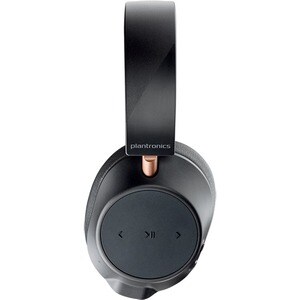 Plantronics BackBeat GO 810 Wireless Over-the-head Stereo Headset - Graphite Black - Binaural - Circumaural - 5000 cm - Bl