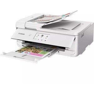 Canon PIXMA TS9551C Sem fios Impressora multi-funcional de jato de tinta - Cor - Branco - 4800 x 1200 dpi Print - Automáti