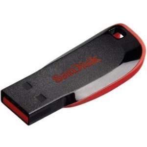 SanDisk Cruzer Blade 64 GB USB 2.0 Flash Drive - Blue - 128-bit AES