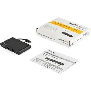 StarTech.com USB C Multiport Adapter with HDMI, VGA, Gb Ethernet & USB - USB C to 4K HDMI or 1080p VGA Adapter Mini Dock H