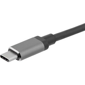 StarTech.com USB C to VGA and HDMI Adapter - Aluminum - USB-C Multiport Adapter - 6 in / 15.24 cm Built-In Cable - USB C m