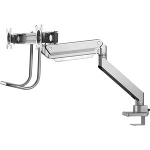 Neomounts Neomounts Pro NM-D775DXSILVER Desk Mount for Flat Panel Display - Silver - 2 Display(s) Supported - 81.3 cm (32"