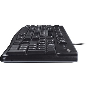 Logitech K120 Keyboard - Cable Connectivity - USB Interface - Greek - Black - Netbook, Desktop Computer, Notebook, Server 