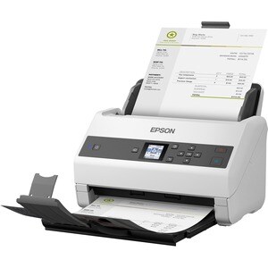 Epson WorkForce DS-870 Flatbed Scanner - 600 dpi Optical - 30-bit Color - 30-bit Grayscale - 65 ppm (Mono) - 65 ppm (Color