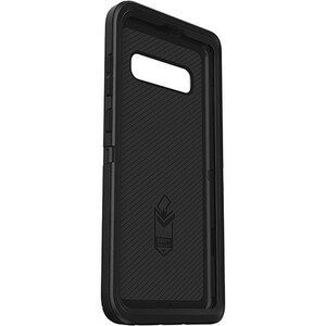 OtterBox Defender Rugged Carrying Case (Holster) Samsung Galaxy S10+ Smartphone - Black - Anti-slip, Dirt Resistant Port, 