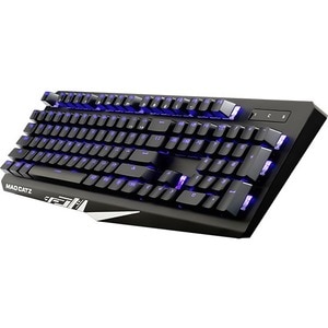 Mad Catz The Authentic S.T.R.I.K.E. 4 Mechanical Gaming Keyboard - Black - Cable Connectivity Multimedia Hot Key(s) - Wind