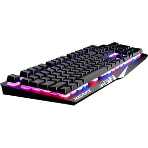 Mad Catz The Authentic S.T.R.I.K.E. 2 Membrane Gaming Keyboard - Black - Cable Connectivity Multimedia Hot Key(s) - Membra