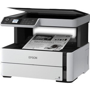 Epson ET-M2170 Inkjet Multifunction Printer-Monochrome-Copier/Scanner-1200x2400 dpi Print-Automatic Duplex Print-5000 Page