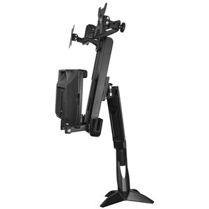 StarTech.com Sit Stand Dual Monitor Arm - Desk Mount Standing Computer Workstation 24" Displays - Adjustable Stand Up Arm 