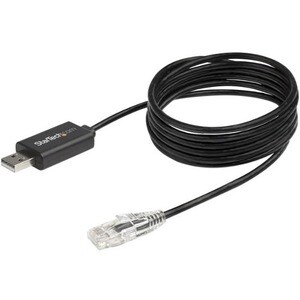 StarTech.com ICUSBROLLOVR. Anschluss 1: RJ-45, Anschluss 2: USB 2.0 Type-A, Kabellänge: 1,8 m. Produktfarbe: Schwarz
