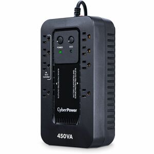 CyberPower EC450G Ecologic UPS Systems - 450VA/260W, 120 VAC, NEMA 5-15P, Compact, 8 Outlets, PowerPanel® Personal, $10000
