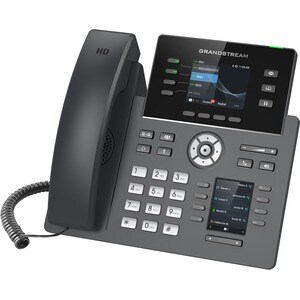 Grandstream IP Phone - Corded - Corded/Cordless - Wi-Fi, Bluetooth - Desktop - 4 x Total Line - VoIP - IEEE 802.11a/b/g/n/