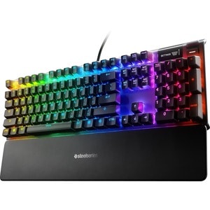 SteelSeries Apex 7 Mechanical Gaming Keyboard - Cable Connectivity - USB Interface Volume Control, Brightness, Rewind, Ski