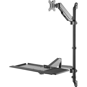 Digitus Wandhalterung für Monitor, Tastatur, Computer, TV, Workstation - Schwarz - 1 Unterstützte(r) Display(s)Bildschirmg