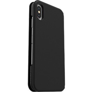 OtterBox Strada Carrying Case (Book Fold) Apple iPhone XS Max - Black - Fingerprint Resistant, Scratch Resistant, Scuff Re