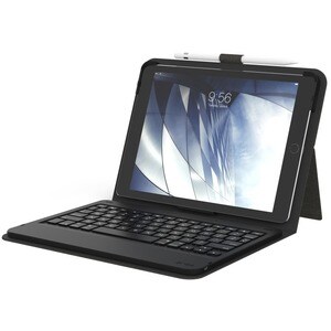 ZAGG Messenger Folio Keyboard/Cover Case (Folio) for 9.7" Apple iPad Pro, iPad, iPad Air, iPad Air 2 - Black - Ding Resist