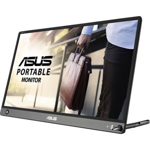 Asus ZenScreen GO MB16AHP 15.6" Full HD WLED LCD Monitor - 16:9 - Black, Gray - 16" Class - In-plane Switching (IPS) Techn