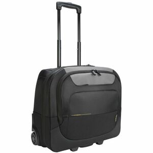 Targus CityGear TCG717GL Carrying Case (Roller) for 39.6 cm (15.6") to 43.9 cm (17.3") Notebook - Black, Grey - Shock Abso