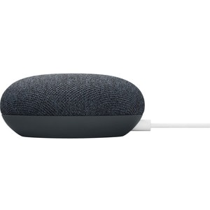 Google Nest Mini GA00781-US Bluetooth Smart Speaker - Google Assistant Supported - Carbon - Wall Mountable - 360° Circle S