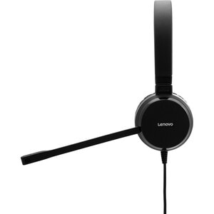 Lenovo Wired Over-the-head Stereo Headset - Black - Binaural - Supra-aural - 32 Ohm - 150 Hz to 7 kHz - 120 cm Cable - Ele