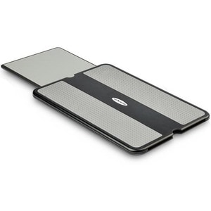 StarTech.com Lap Desk - With Retractable Mouse Pad - Black, Grey - Silicone, Plastic - 1 - TAA Compliant