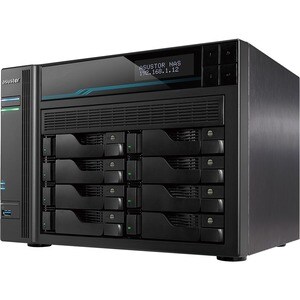 ASUSTOR Lockerstor 8 AS6508T SAN/NAS Storage System - Intel Atom C3538 Quad-core (4 Core) 2.10 GHz - 8 x HDD Supported - 8