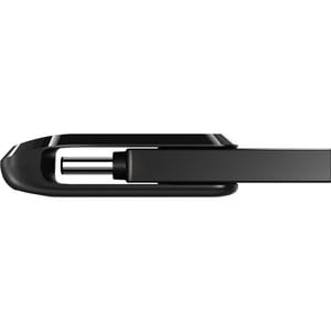 SanDisk Ultra Dual Drive Go 256 GB USB 3.1 Type C Flash Drive - Black - 150 MB/s Read Speed