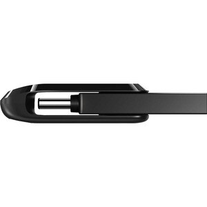 SanDisk Ultra Dual Drive Go 256 GB USB 3.1 Type C, USB Type A Flash Drive - Black - 150 MB/s Read Speed