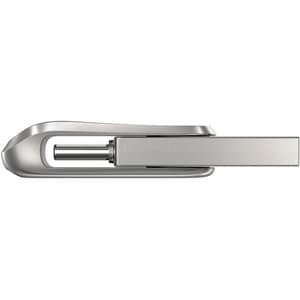 SanDisk Ultra Dual Drive Luxe 128 GB USB 3.1 (Gen 1) Type A, USB 3.1 (Gen 1) Type C Flash Drive - Stainless Steel - 150 MB