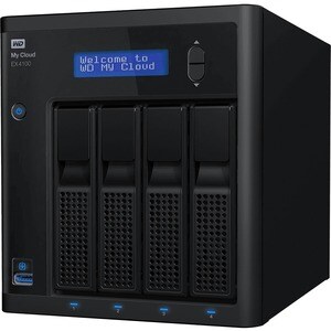 WD My Cloud Expert EX4100 4 x Total Bays SAN/NAS Storage System - 40 TB HDD - Marvell ARMADA 388 Dual-core (2 Core) 1.60 G
