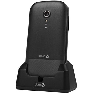 Téléphone portable standard Doro 2404 - 2G - Écran 6,1 cm (2,4") Active Matrix TFT LCD 320 x 240 - 16 Mo RAM - Noir - Flip