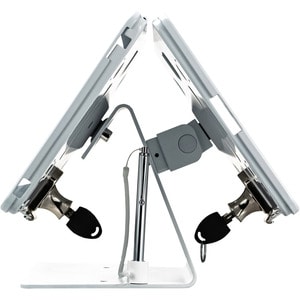 CTA Digital Security Dual-Tablet Kiosk Stand for iPad Air 3 (2019), iPad Pro 10.5 and iPad 7th/ 8th/ 9th Gen White - 2 Dis