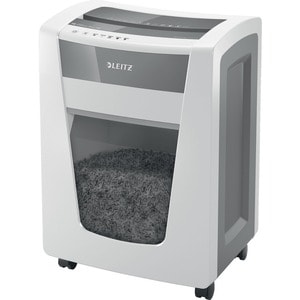 Leitz IQ Office Pro Paper Shredder - Continuous Shredder - Micro Cut - 17 Per Pass - for shredding Staples, Paper Clip - 2