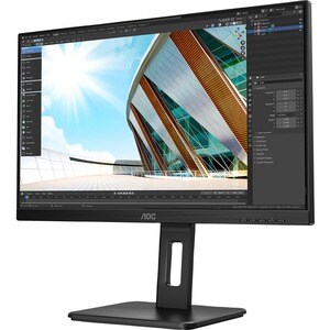 AOC Q24P2Q 24 Zoll Klasse WQHD LCD-Monitor - 16:9 Format - Schwarz - 60,5 cm (23,8 Zoll) Viewable - IPS-Technologie (In-Pl
