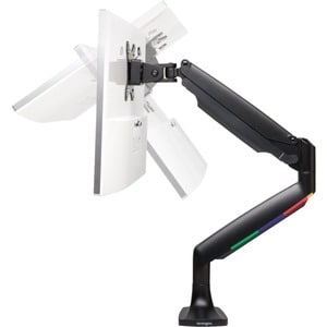 One-Touch Height Adjustable Single Monitor Arm - Black