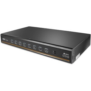 Vertiv Cybex Secure MultiViewer KVM Switch 8 port | NIAP Approved | Dual AC - Secure Desktop KVM Switches | Secure KVM Swi