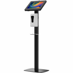 CTA Digital Thin Floor Stand, Dispenser & Security Enclosure - iPad 7-10 Gen & More - Up to 10.50" Screen Support - 45" He