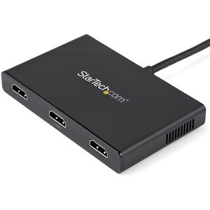 StarTech.com Signal Splitter - Plastic - 30 Hz to 60 Hz - 3840 × 2160 - 15.20 m Maximum Operating Distance - DisplayPort -