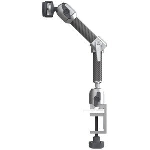 The Joy Factory MagConnect Clamp Mount for Tablet, iPad - Silver - Height Adjustable - Carbon Fiber